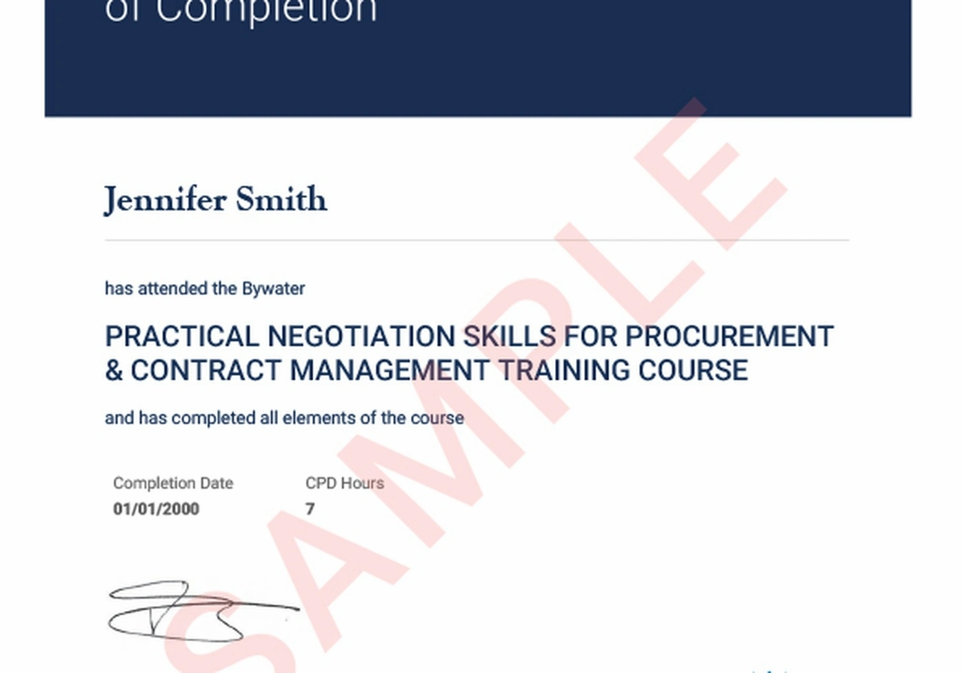 Purchasing negotiation seminar